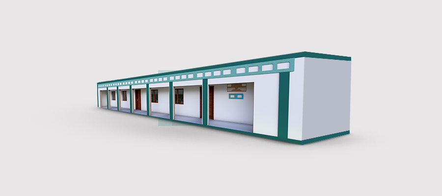 6 Class School (270 Sqm)